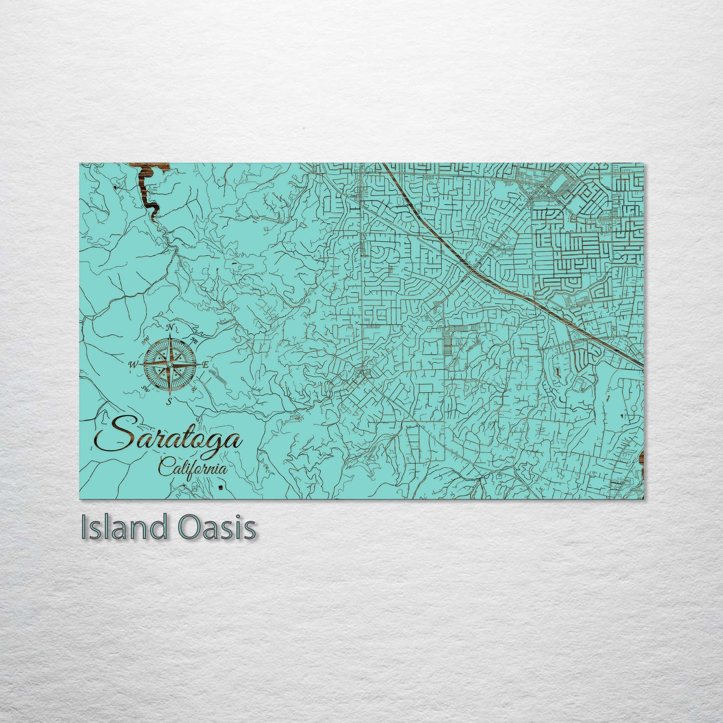 Saratoga, California Street Map