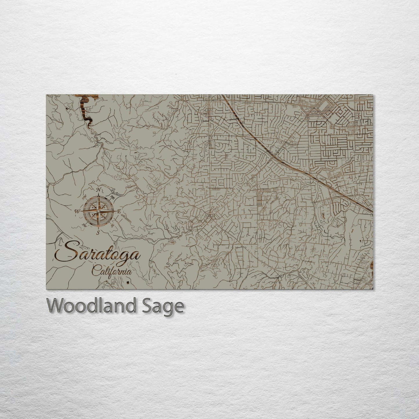 Saratoga, California Street Map