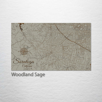 Saratoga, California Street Map