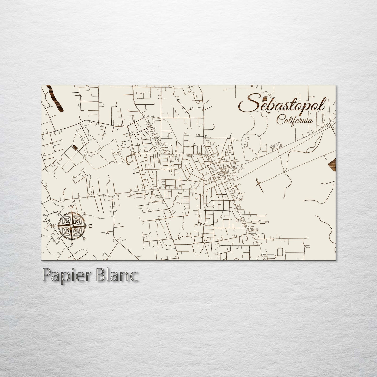 Sebastopol, California Street Map