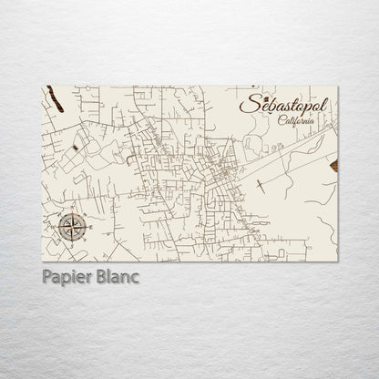 Sebastopol, California Street Map