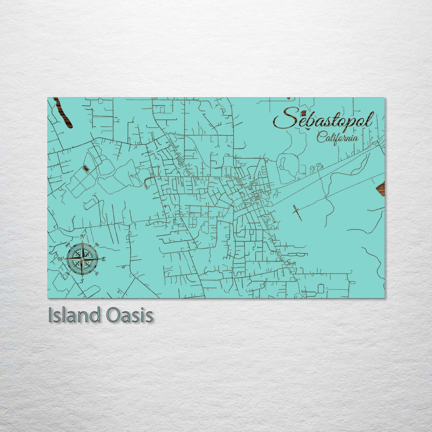 Sebastopol, California Street Map