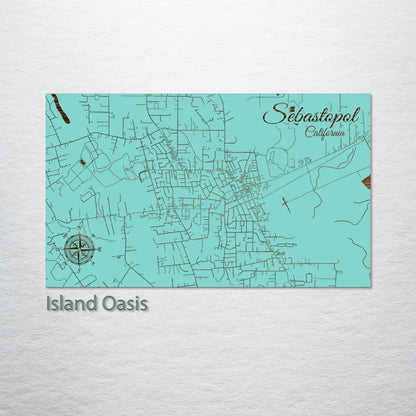 Sebastopol, California Street Map