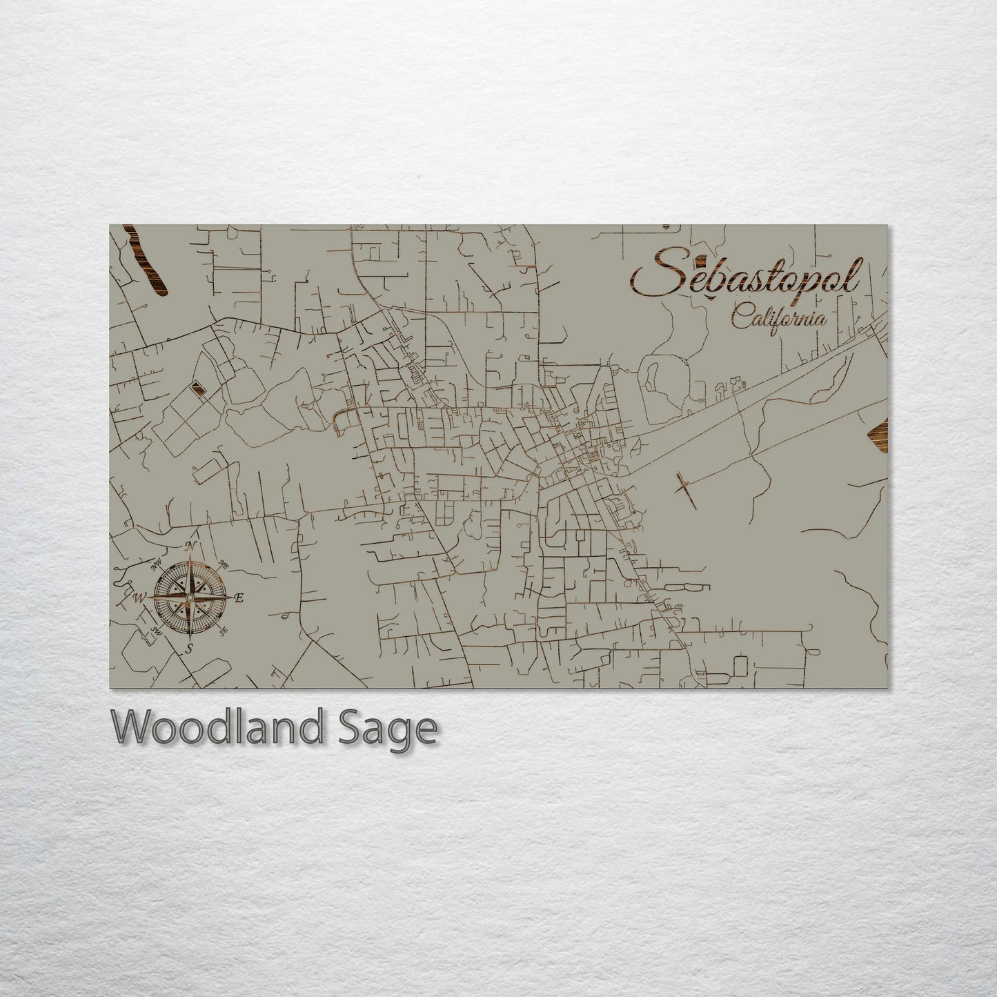 Sebastopol, California Street Map