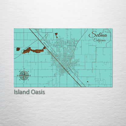 Selma, California Street Map