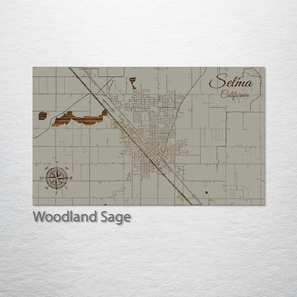 Selma, California Street Map