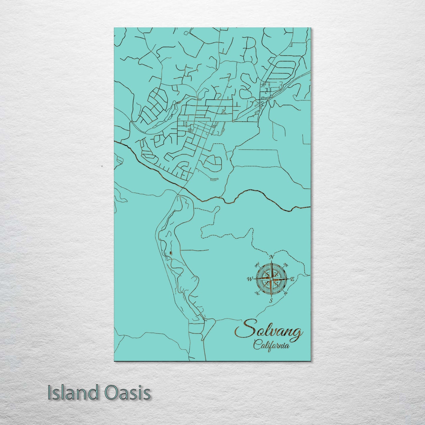 Solvang, California Street Map