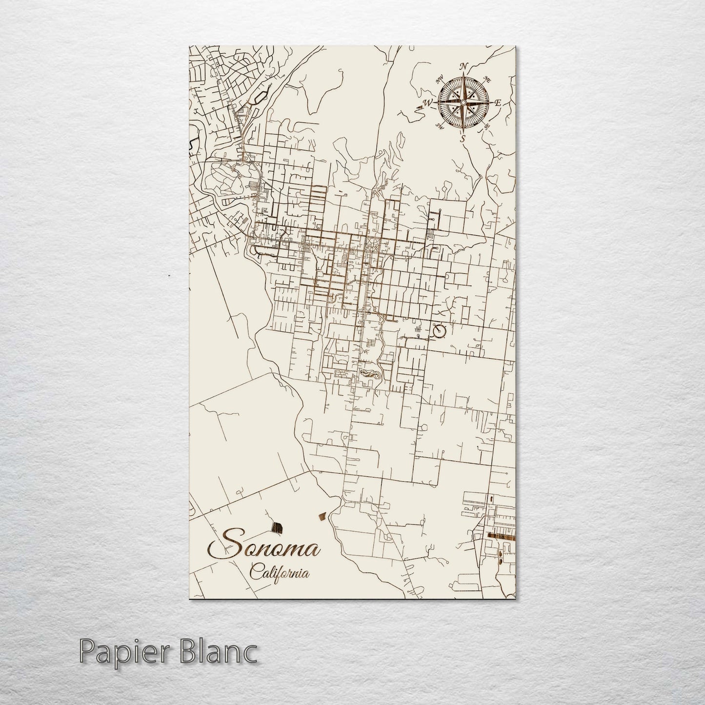 Sonoma, California Street Map