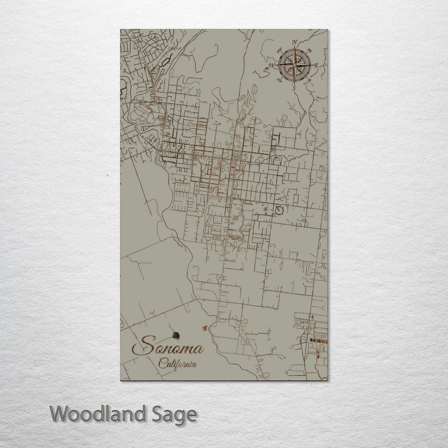 Sonoma, California Street Map