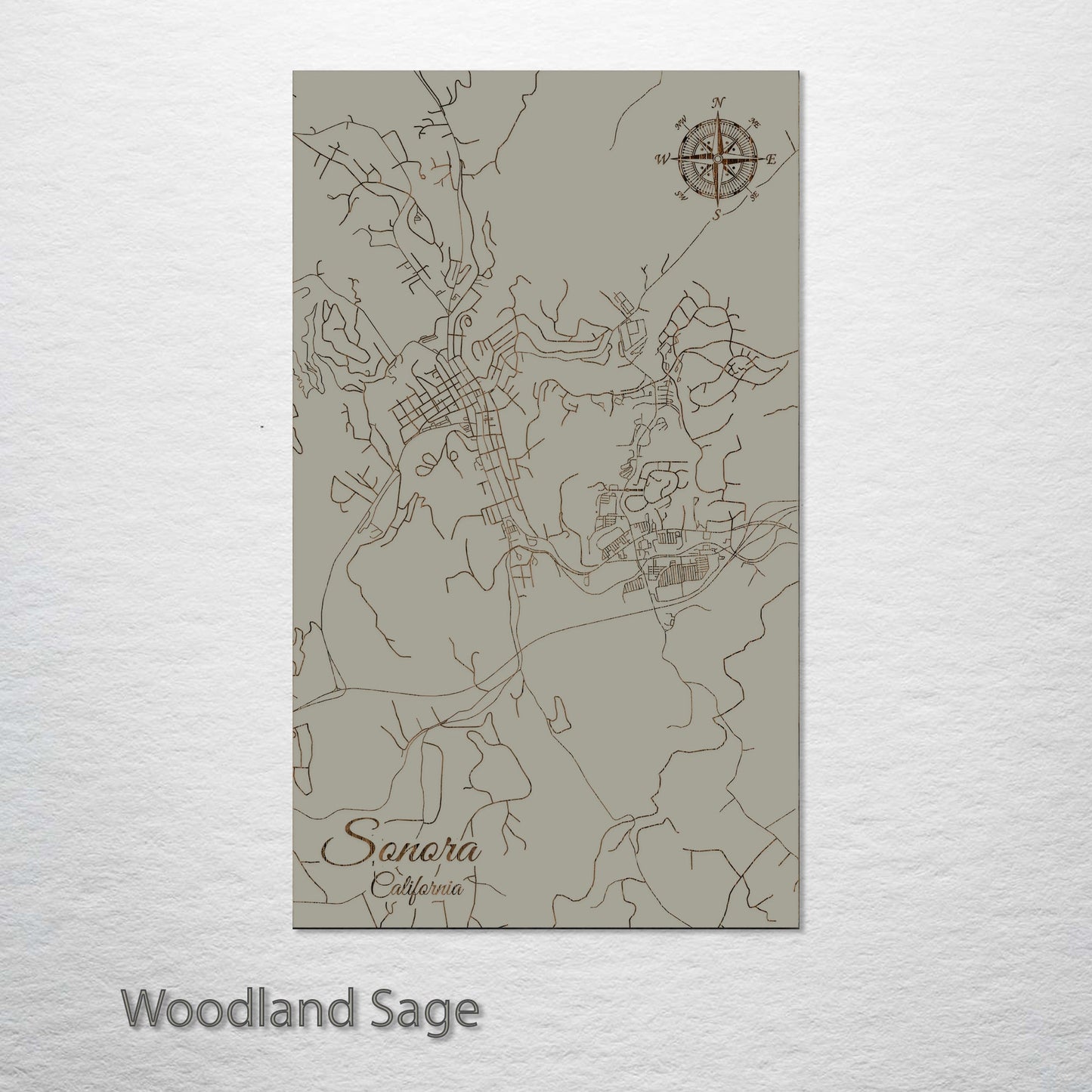 Sonora, California Street Map