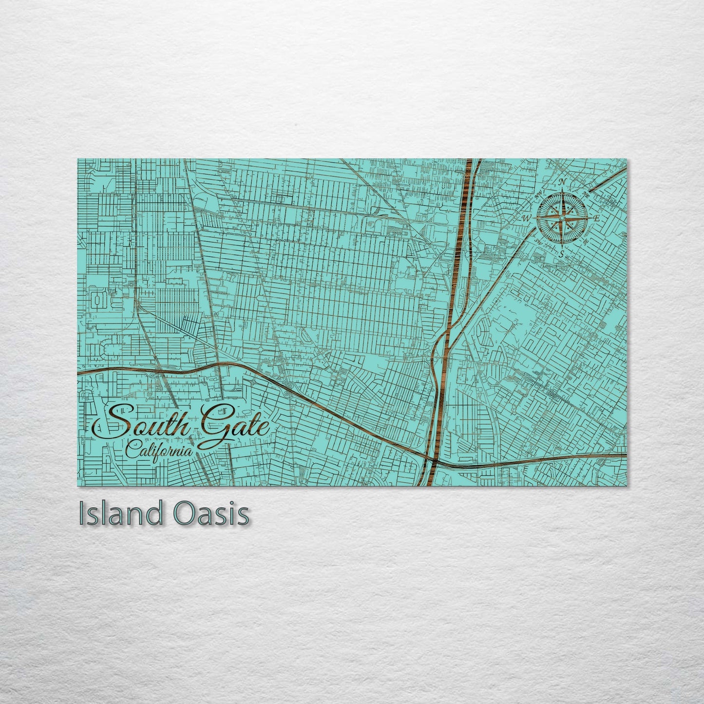 South Gate, California Street Map