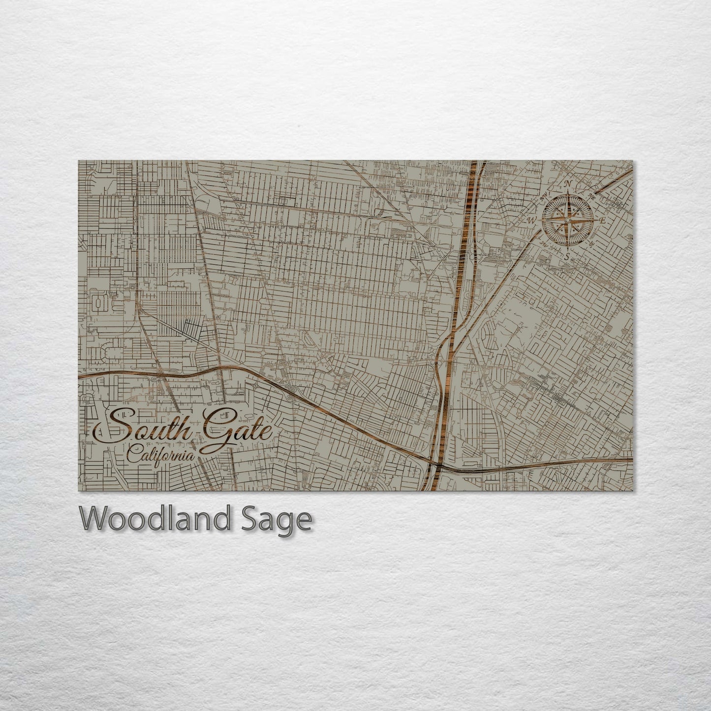 South Gate, California Street Map