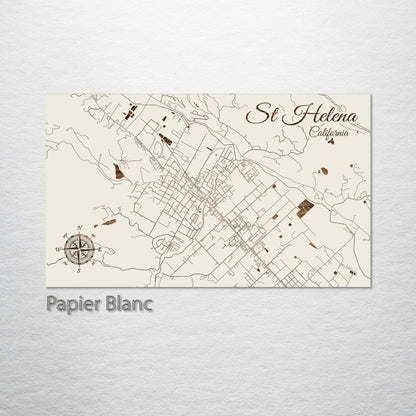 St. Helena, California Street Map