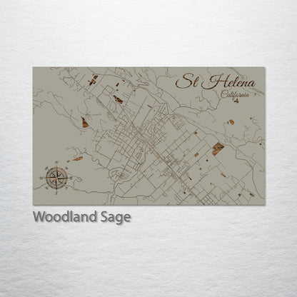 St. Helena, California Street Map