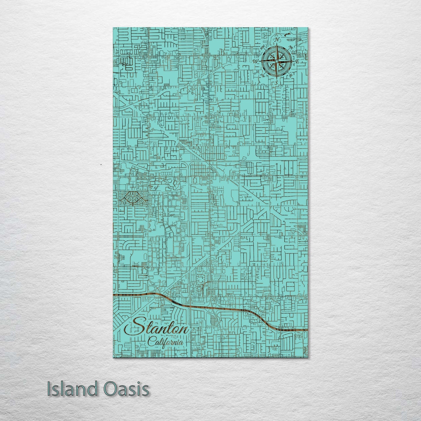 Stanton, California Street Map