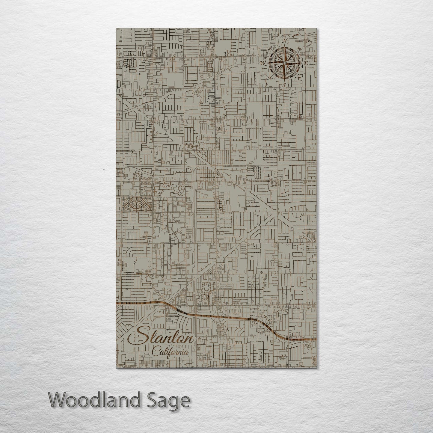 Stanton, California Street Map