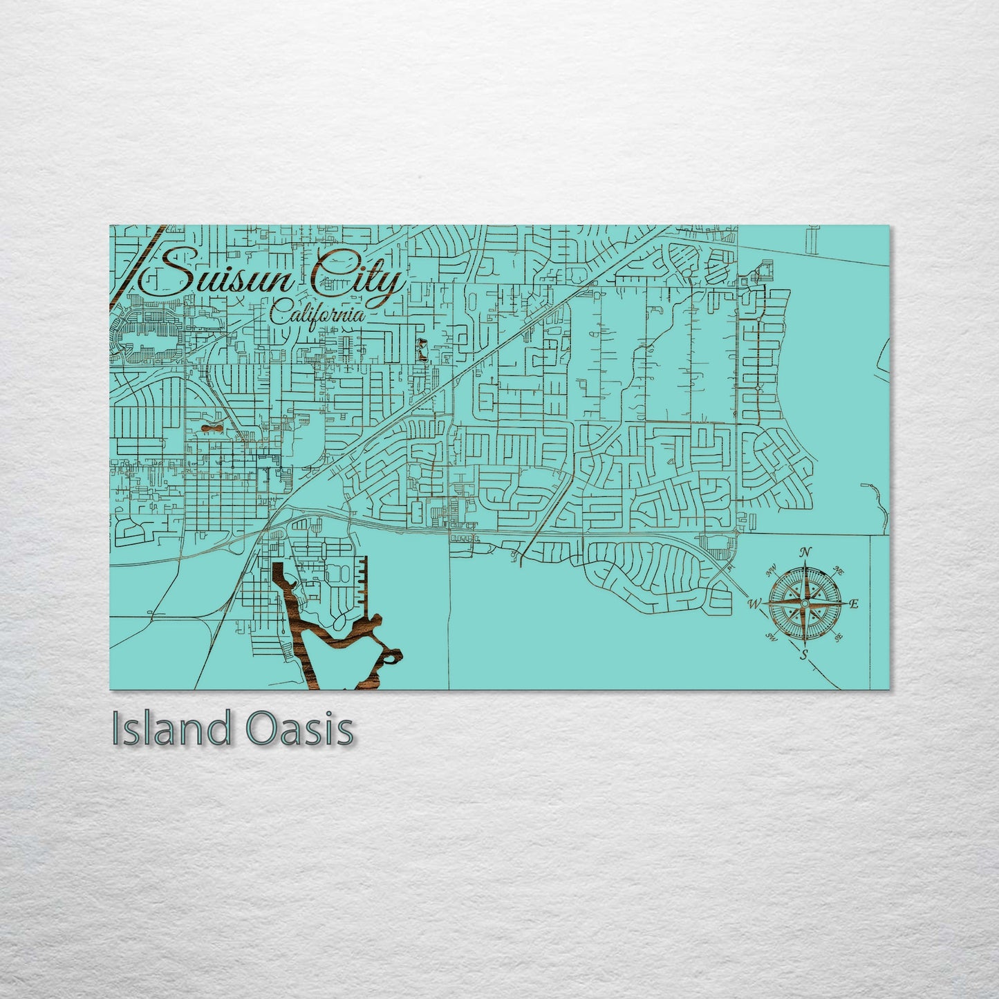 Suisun City, California Street Map