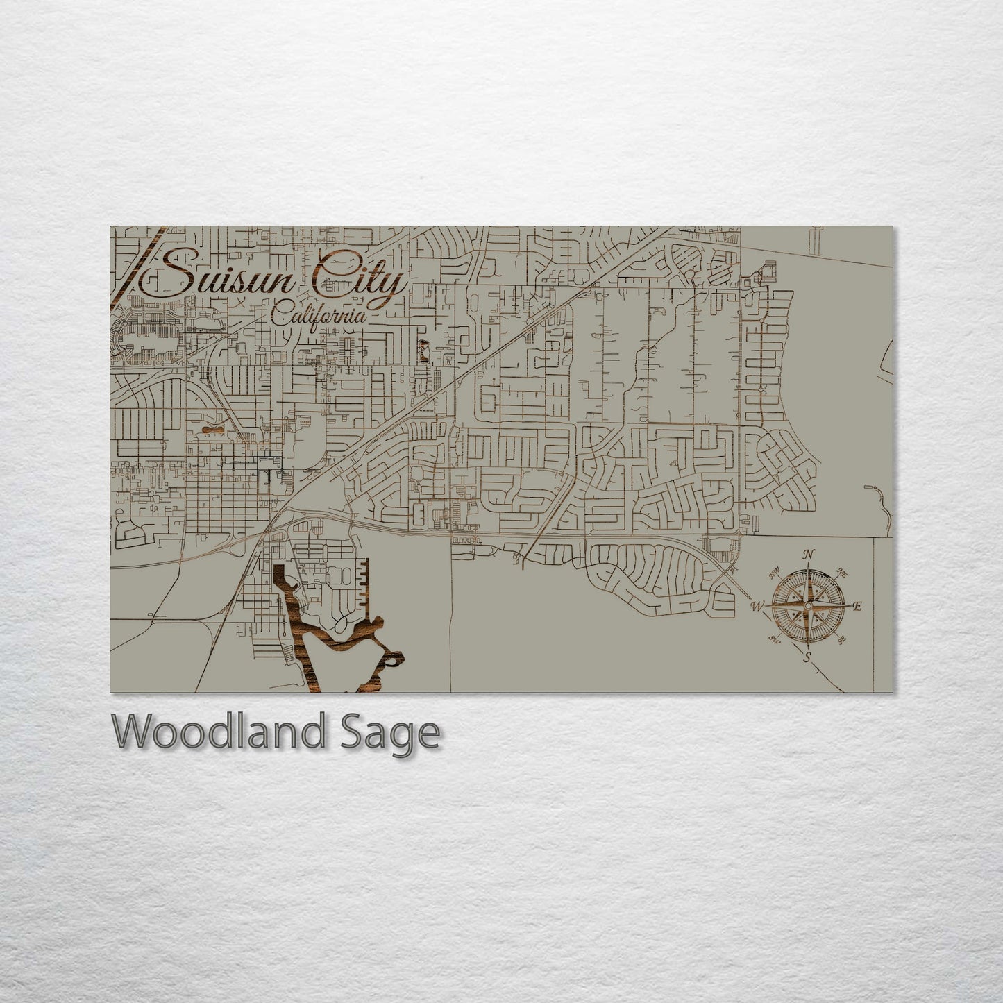 Suisun City, California Street Map