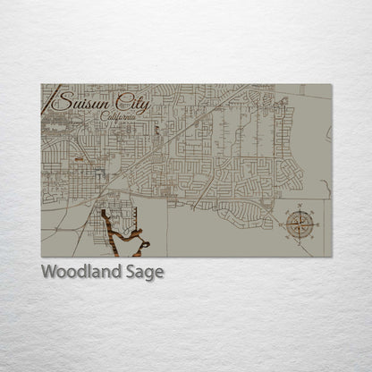 Suisun City, California Street Map