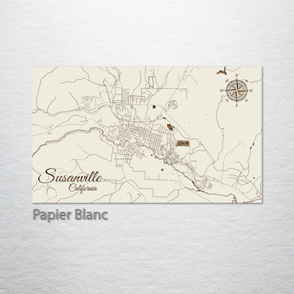 Susanville, California Street Map