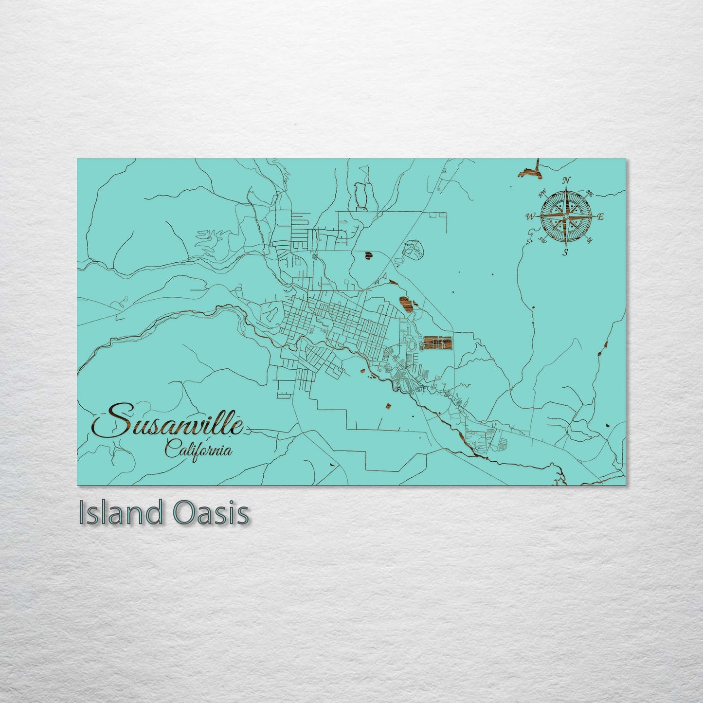 Susanville, California Street Map