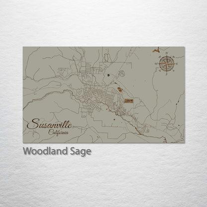Susanville, California Street Map