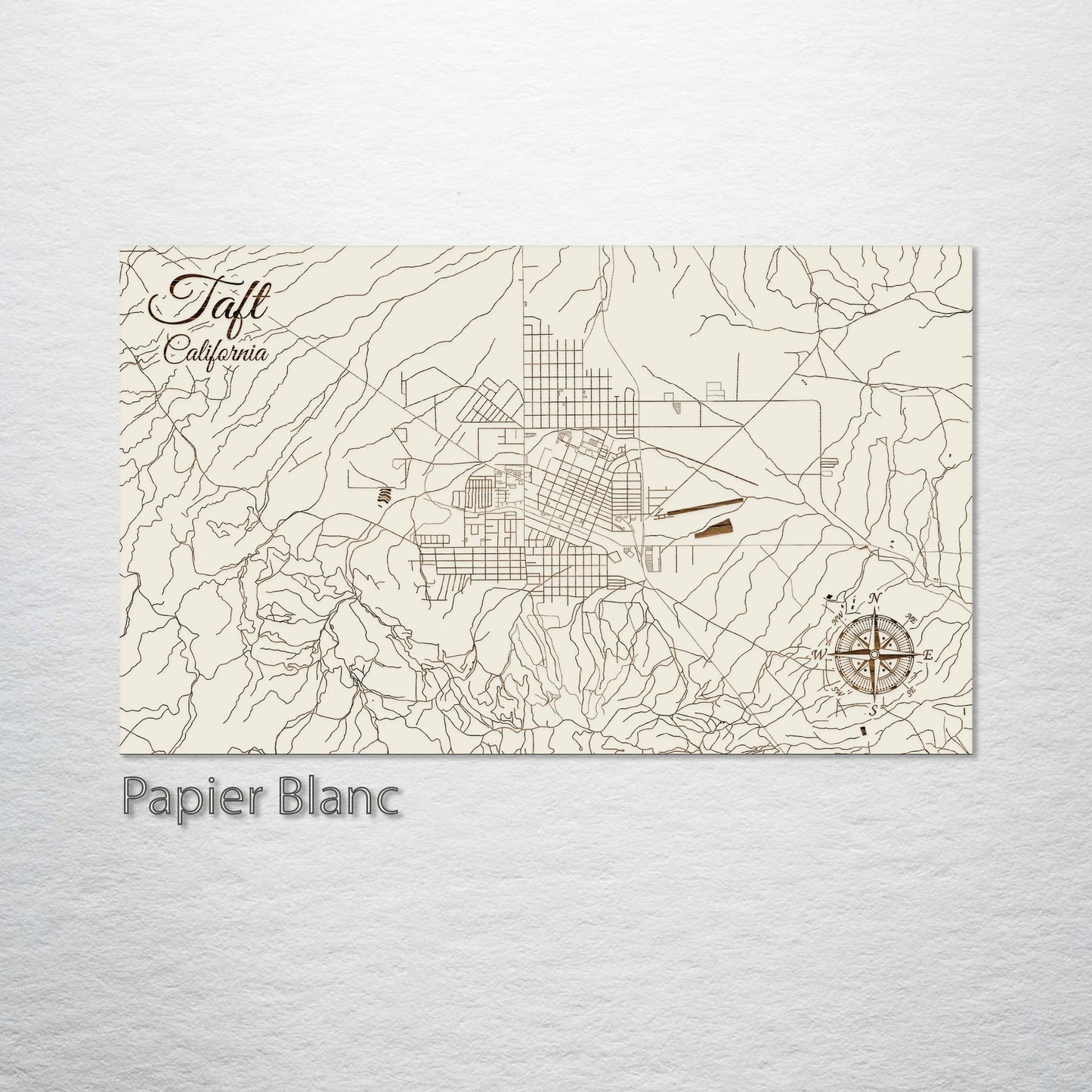 Taft, California Street Map