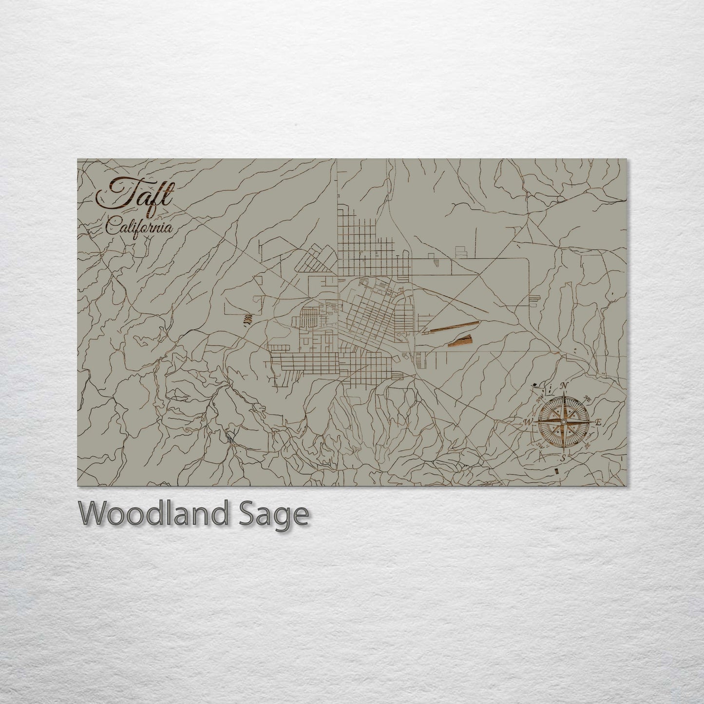 Taft, California Street Map