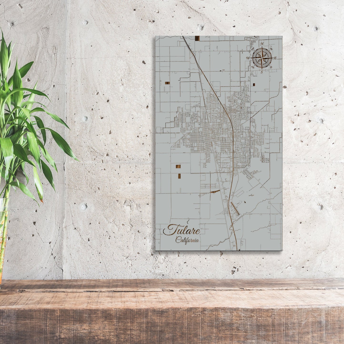 Tulare, California Street Map