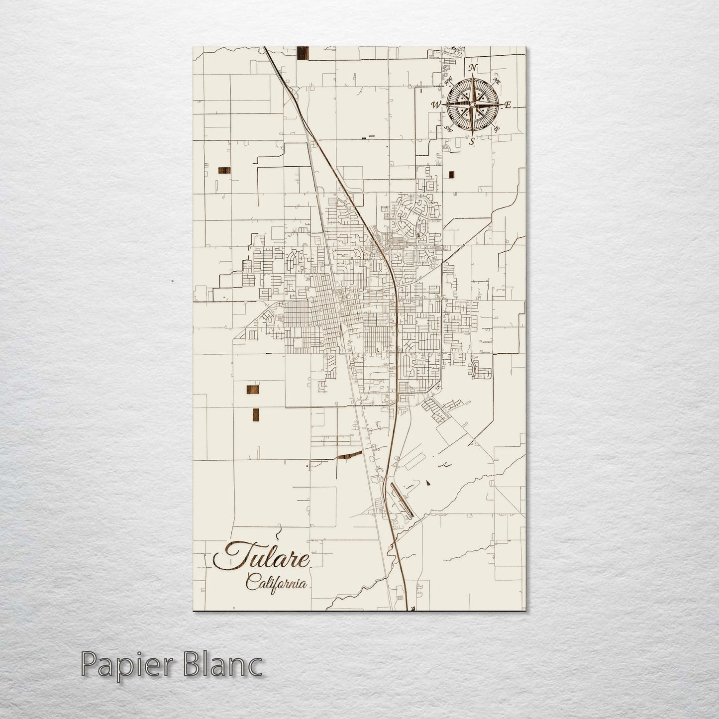 Tulare, California Street Map