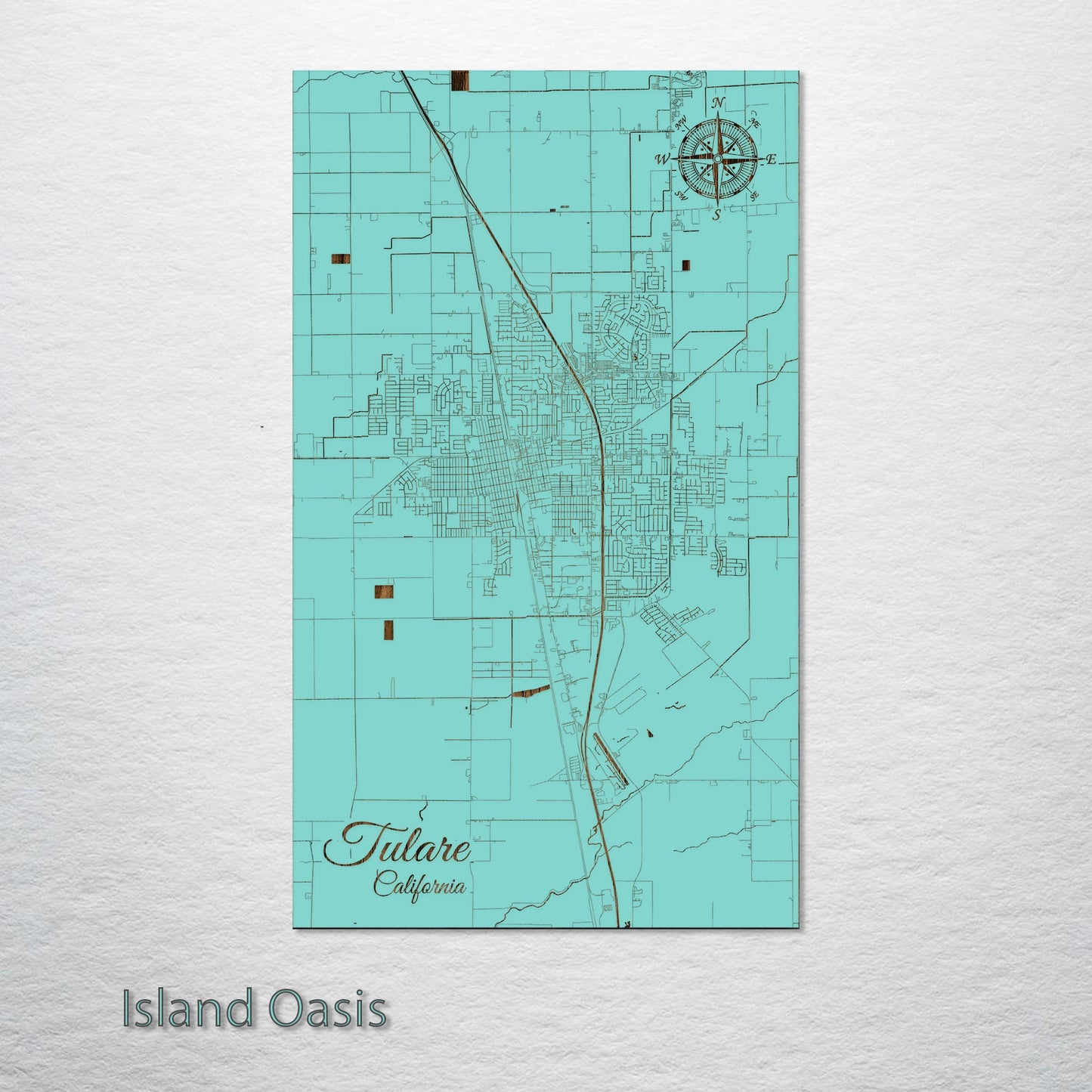 Tulare, California Street Map