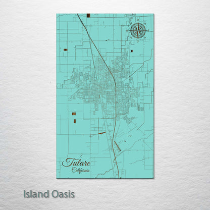 Tulare, California Street Map