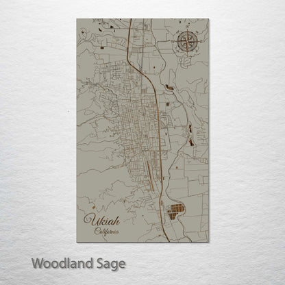 Ukiah, California Street Map