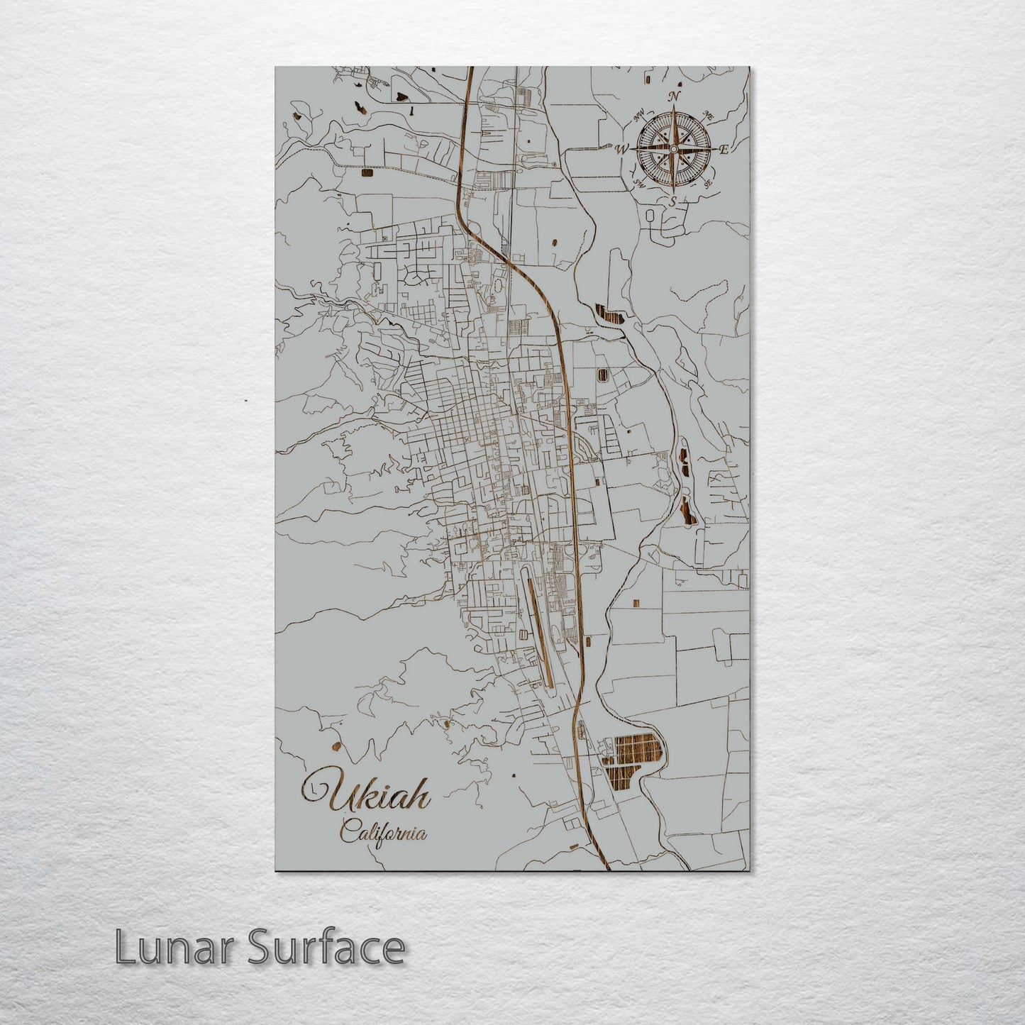 Ukiah, California Street Map