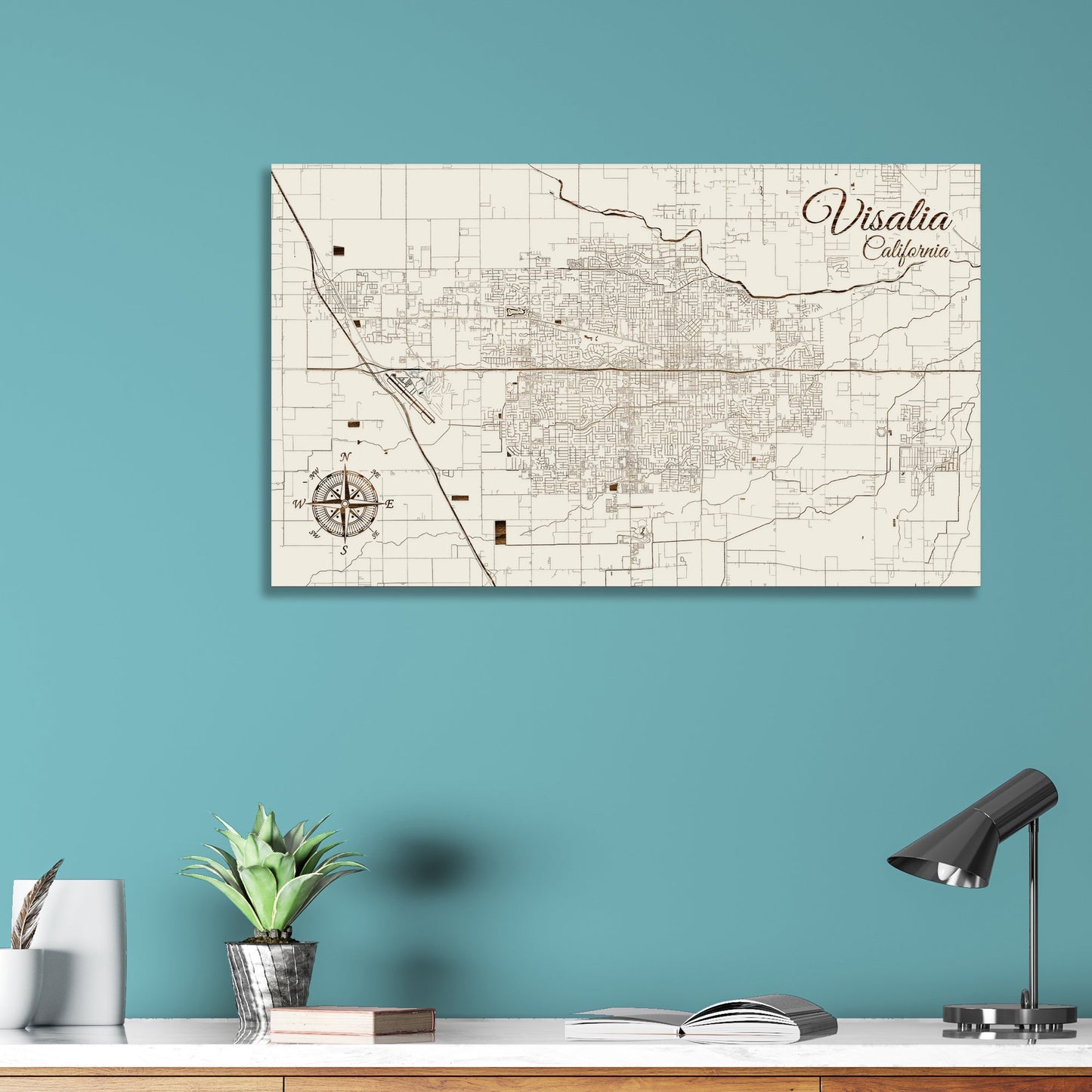 Visalia, California Street Map