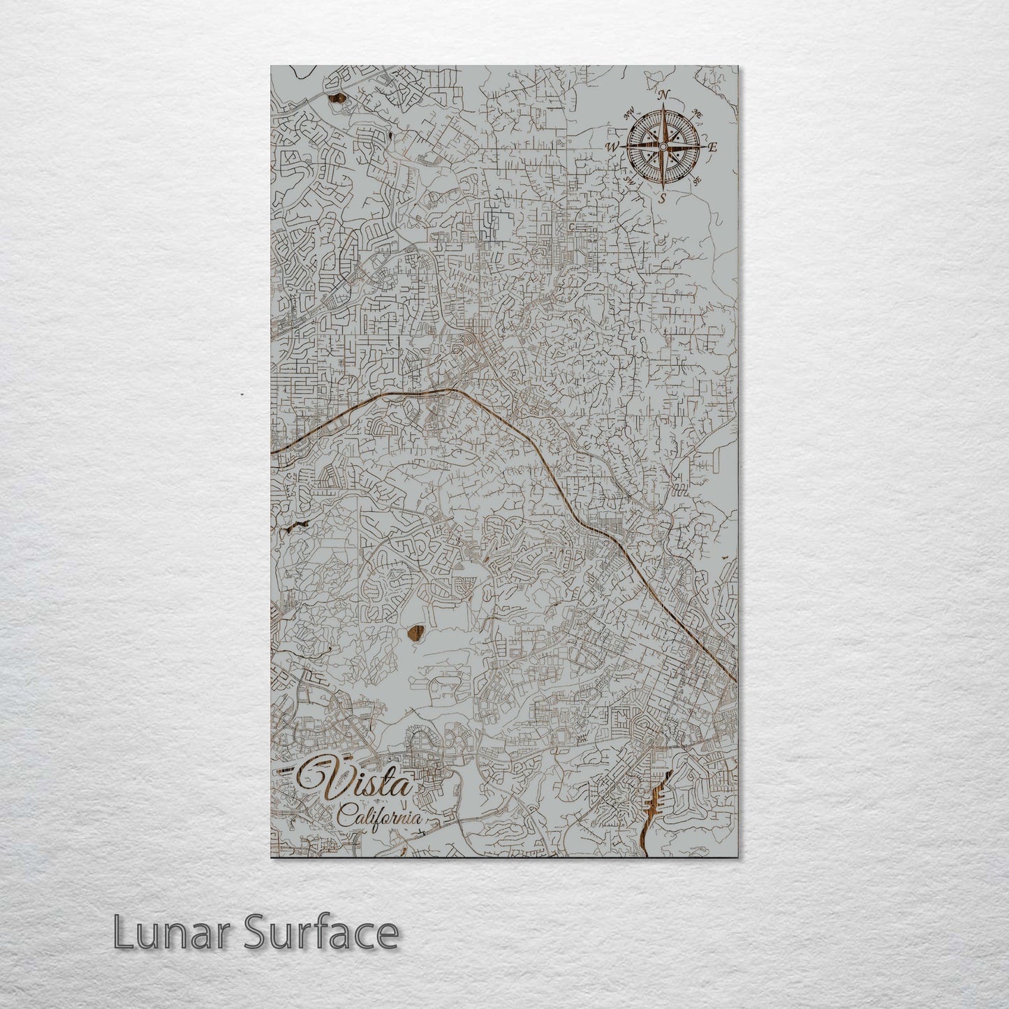 Vista, California Street Map