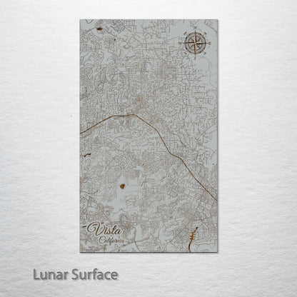 Vista, California Street Map