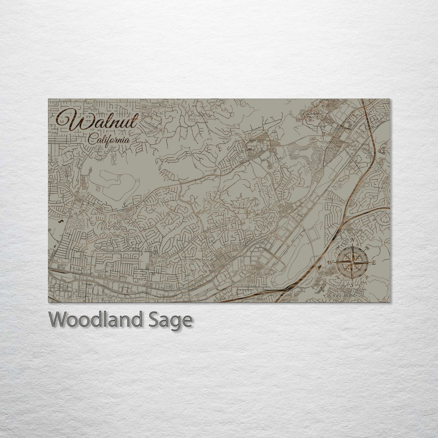 Walnut, California Street Map