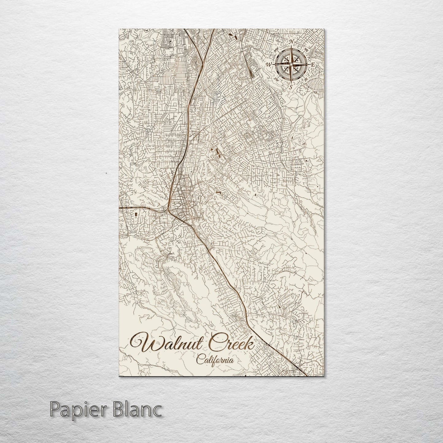 Walnut Creek, California Street Map