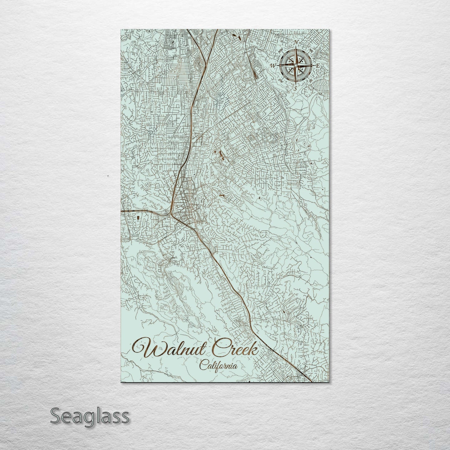 Walnut Creek, California Street Map