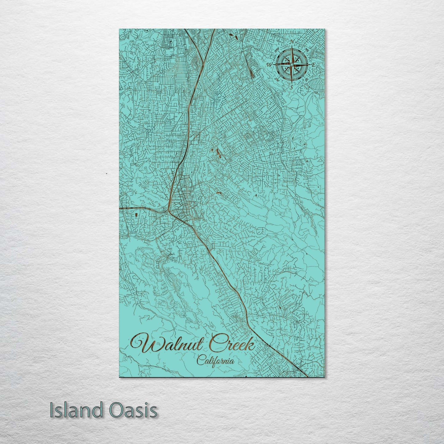 Walnut Creek, California Street Map