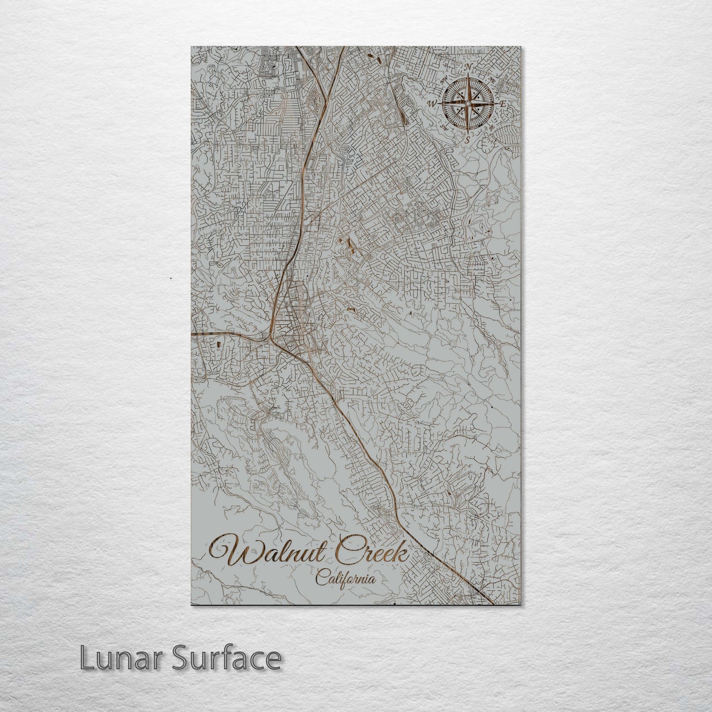 Walnut Creek, California Street Map