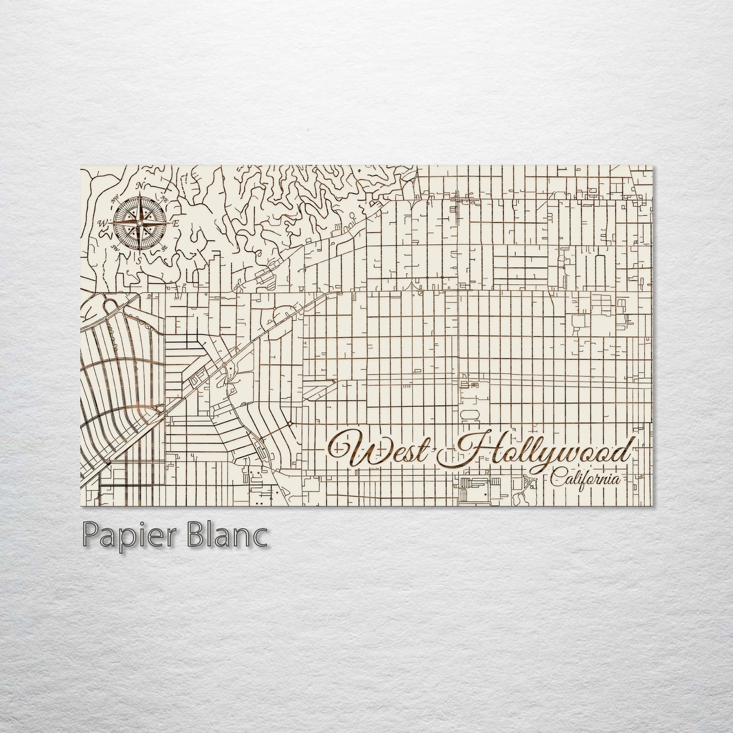 West Hollywood, California Street Map