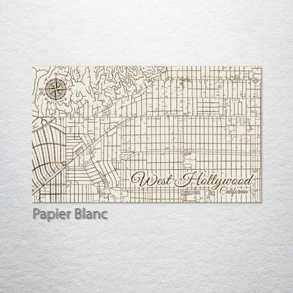 West Hollywood, California Street Map