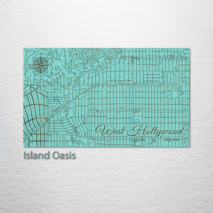 West Hollywood, California Street Map