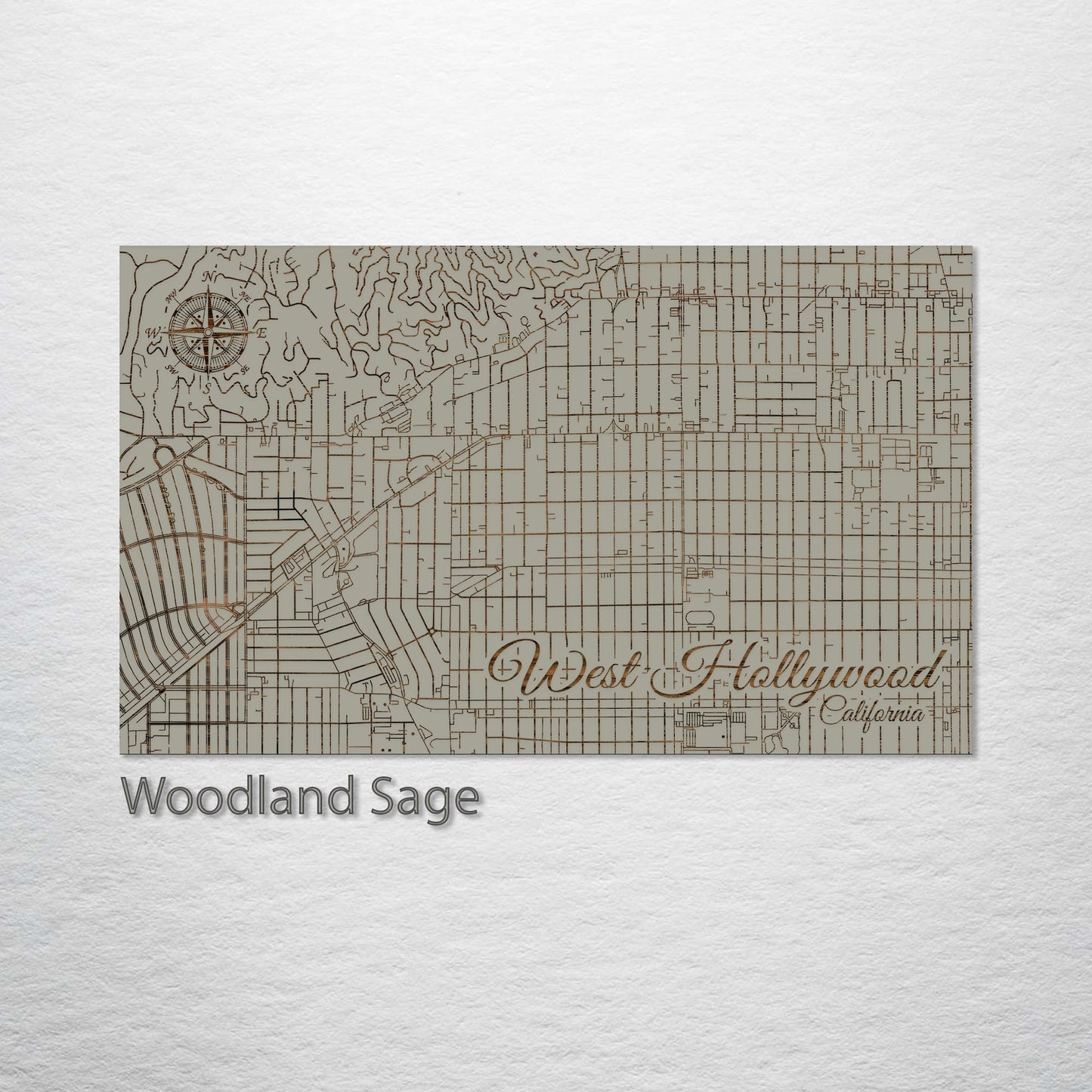 West Hollywood, California Street Map