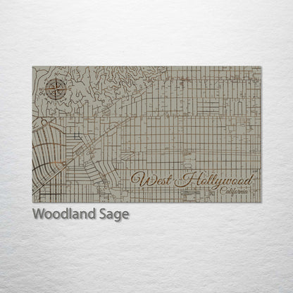 West Hollywood, California Street Map