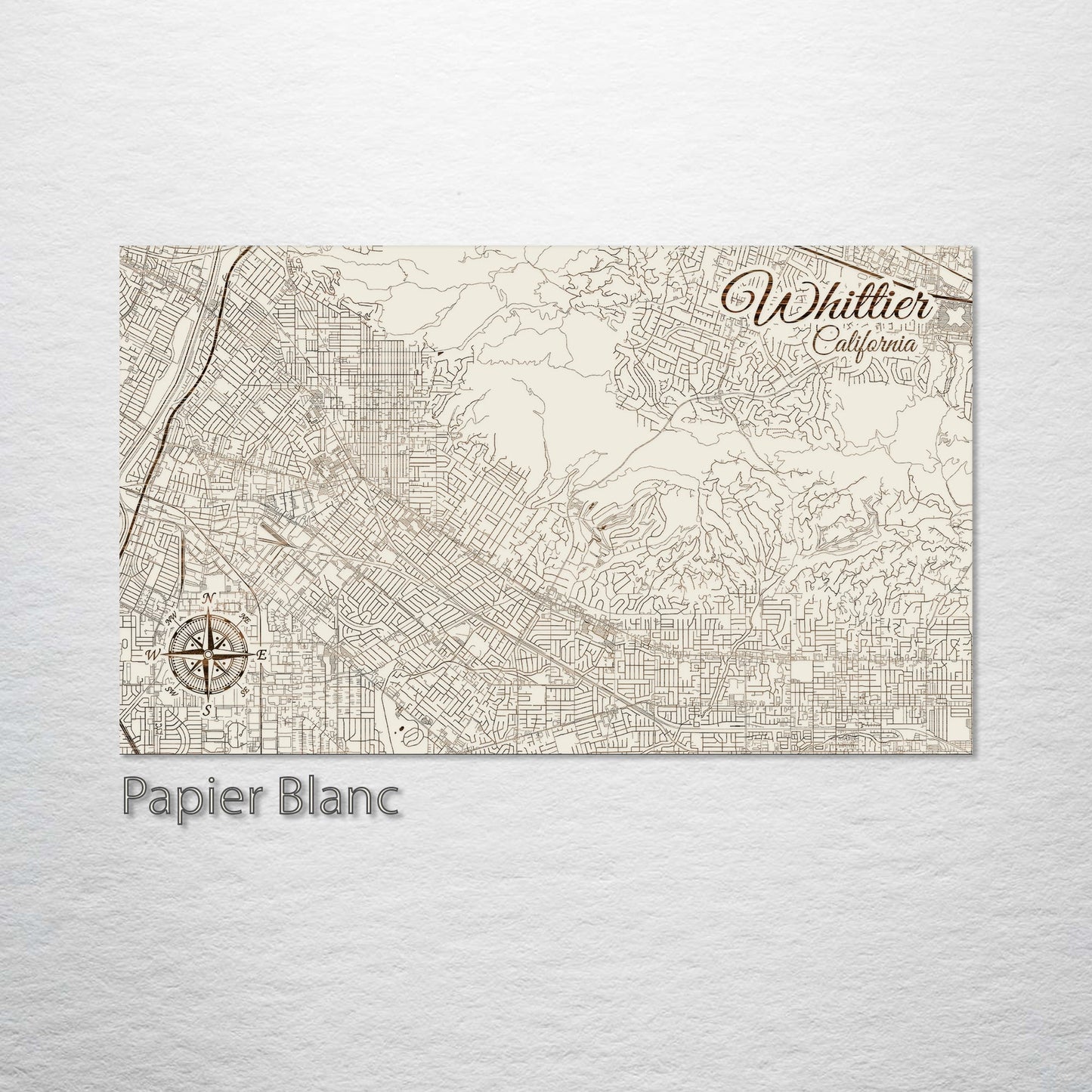 Whittier, California Street Map