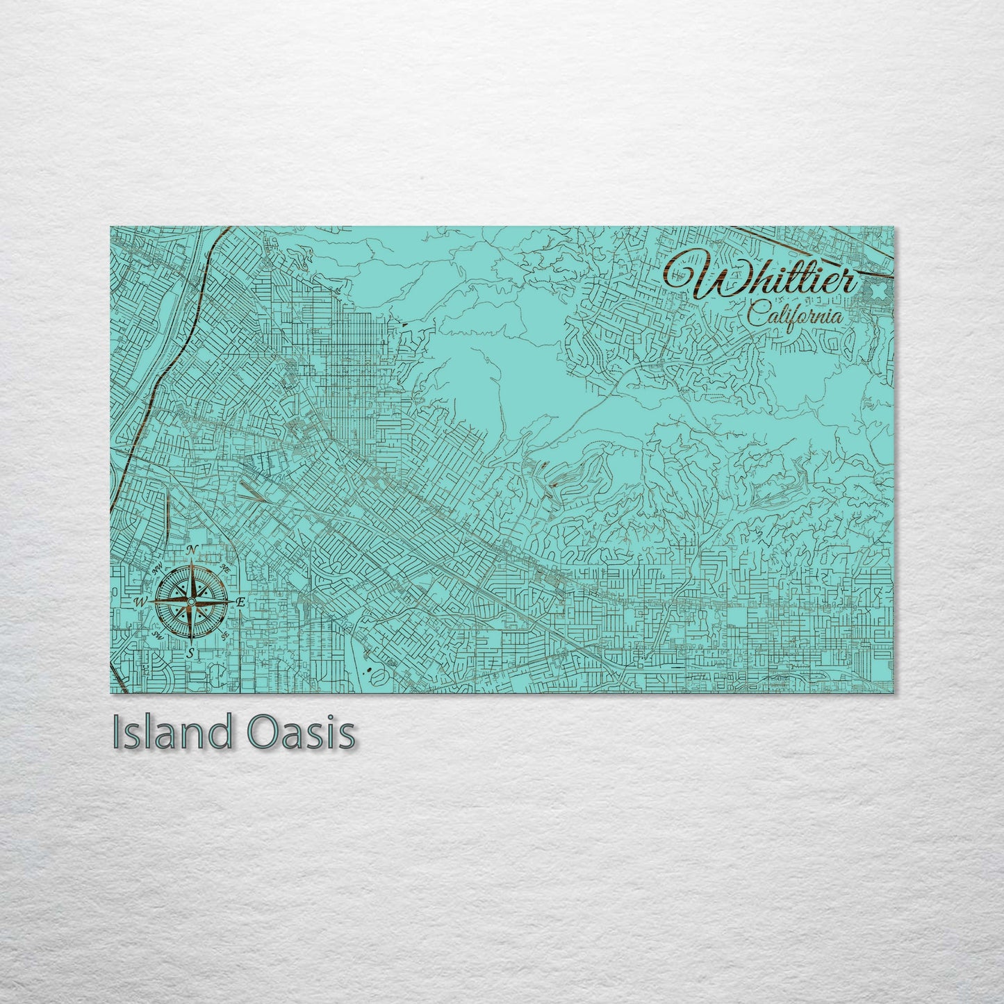 Whittier, California Street Map