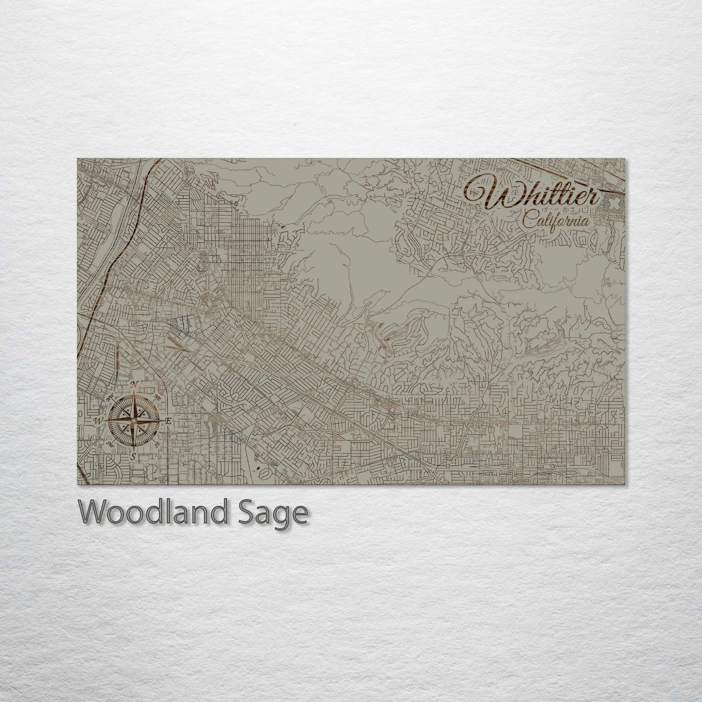 Whittier, California Street Map